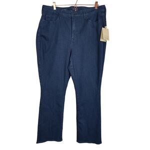 NYDJ Lift Tuck Slim Bootcut Jeans Rinse WINQ2880 Size 18W